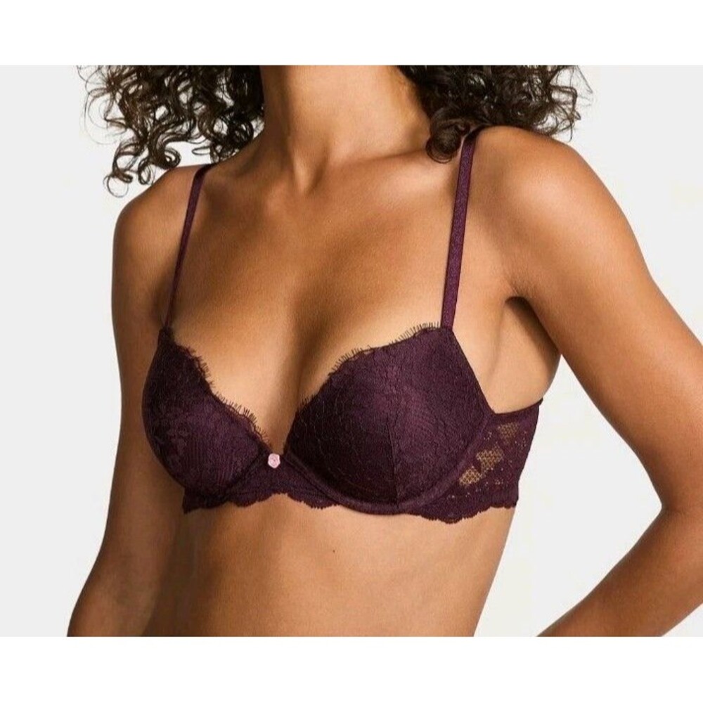 Maidenform Bra Push Up Lace Underwire Wonderbra 36 B